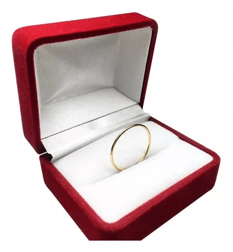 Anillo Mujer Oro 18k Hilo Liso 0.5 Gramos Newmar Joyer a