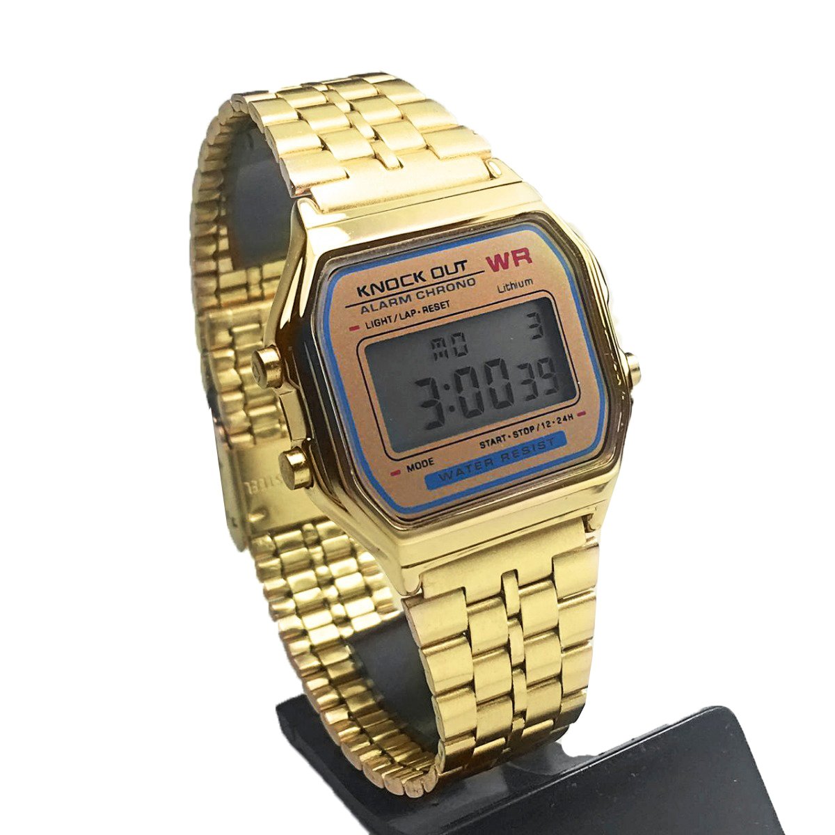 Reloj digital de mujer dorado